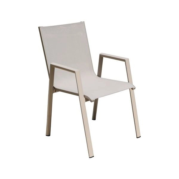 Sedia con braccioli amicasa 2509 001 martinique art 2 khaki