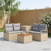 Set di divani 6 pz Beige e Grigio Chiaro 3447255
