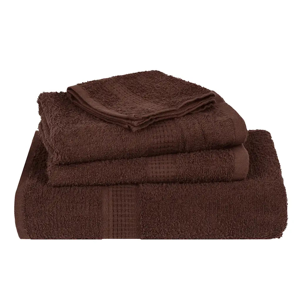 Asciugamani per sauna FROGN 4 pezzi Marrone 80x200 cm 360 g/m² 136768