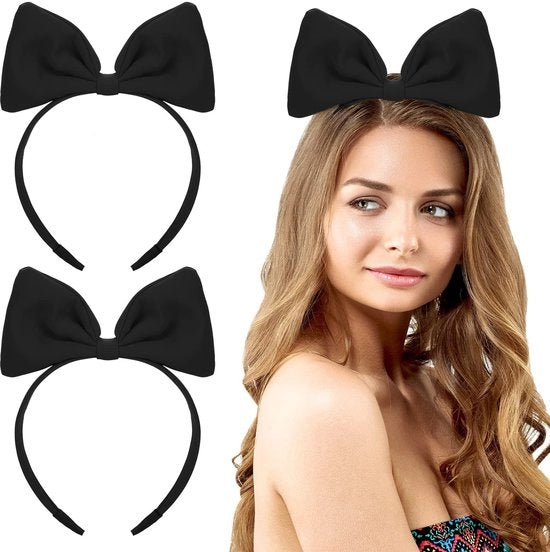 Cintura per capelli con striscia - Nera - 2 pezzi - Cosplay/Party - Adulti - 20 × 16 cm