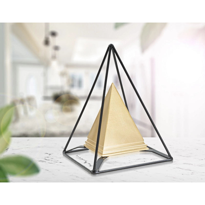 Piramide Gold Con Ferro cm 15x15x21