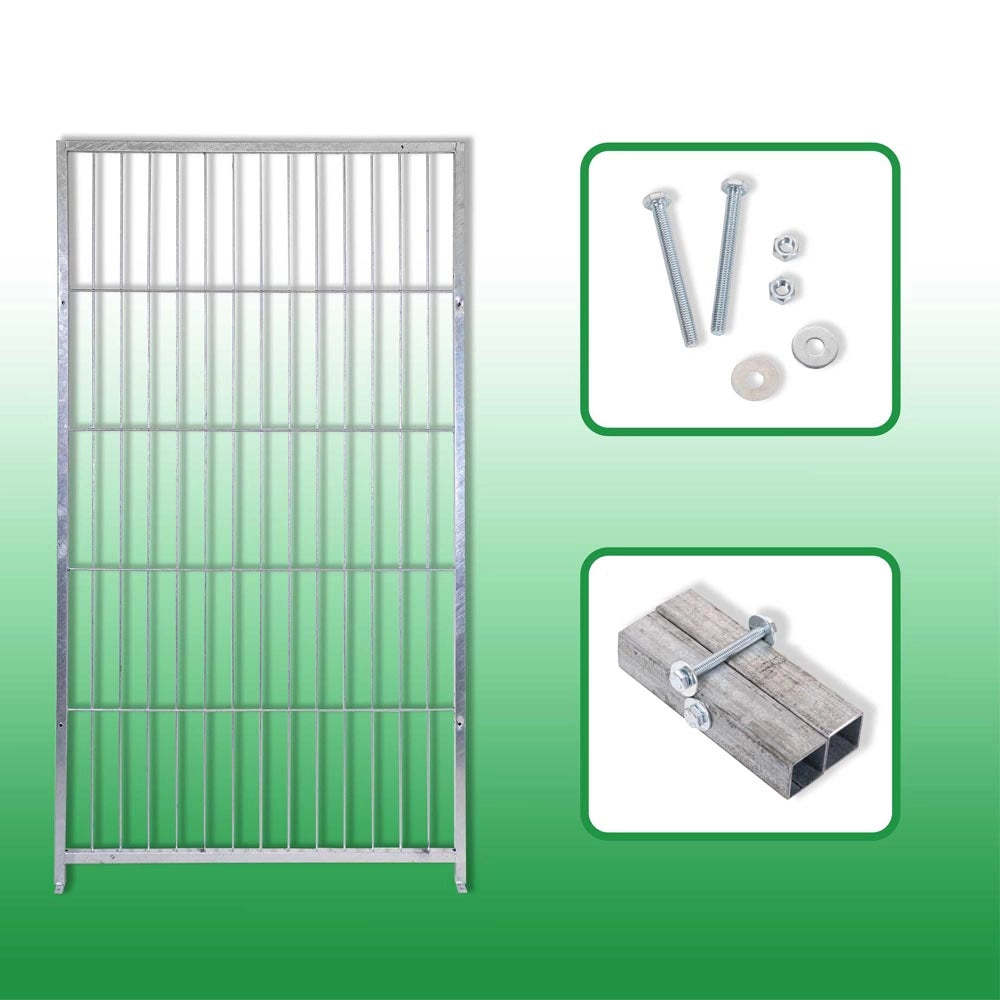 Box per cani da esterno coperto con zincatura a caldo da 300x300xh180 cm