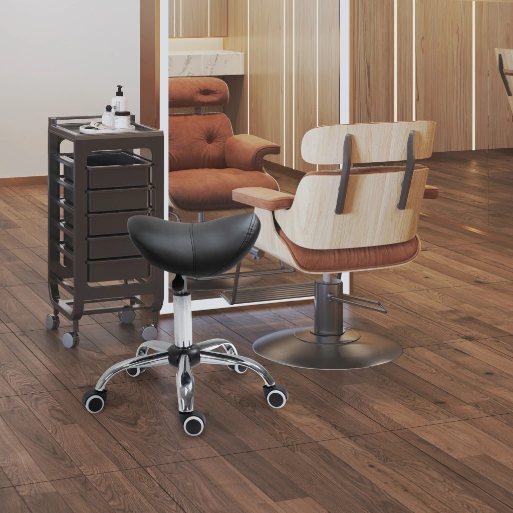 Sgabello da lavoro regolabile in altezza ¨C Minimal ¨C Nero, 49-61 cm