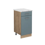 Vicco Mobiletto base per cucina Grigio-blu 40 cm PL Marmo
