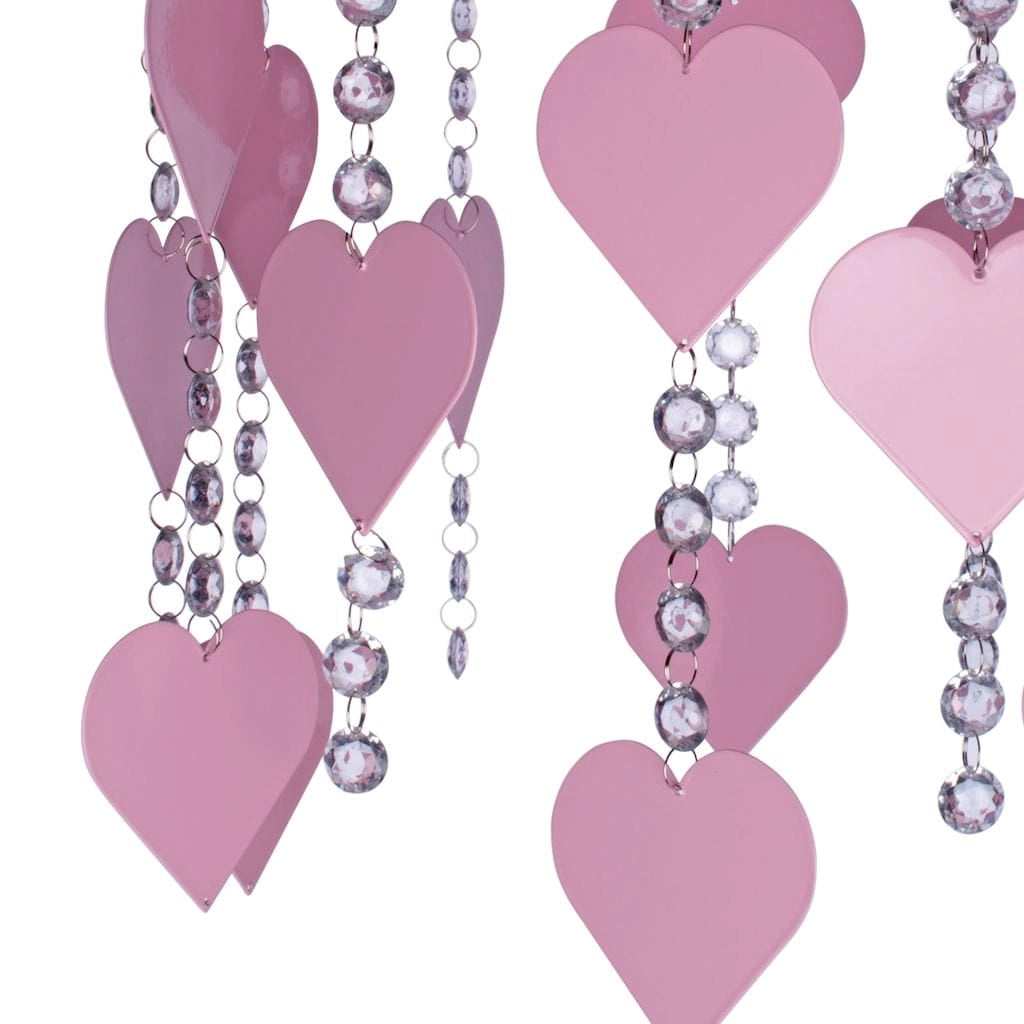 Plafoniera CORAZON MLP1149 3xE27 rosa cristallo Milagro