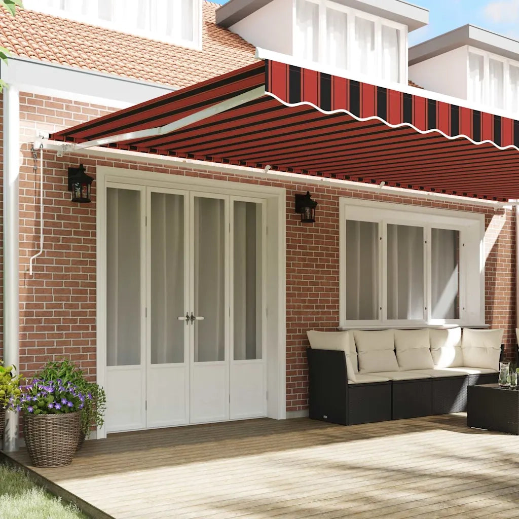 Tettuccio Elettrico Retrattile arancione e marrone 600 × 300 cm 3331591