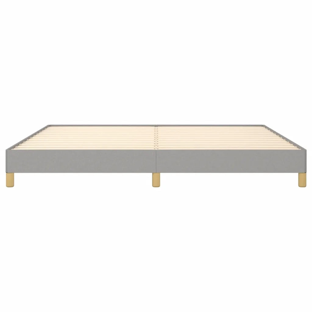Giroletto senza Materasso Grigio Chiaro 200x200 cm Tessuto 346842