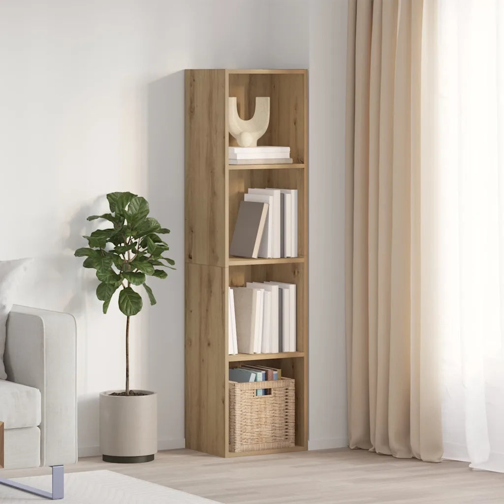 Libreria-Mobile TV Legno Antico 36x30x143 cm Legno Multistrato