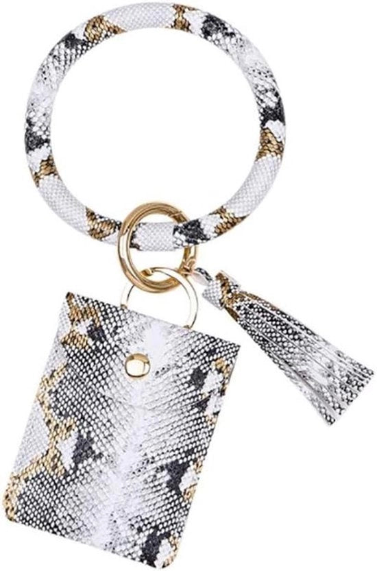 Cinturino in Pelle con Portamonete e Chiave Serpentina per Donna