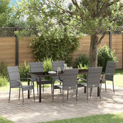 Set da Pranzo per Giardino 7 pcs Grigio 3379413