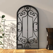 Specchio-Specchio DecorativoNero 70x30 cm Ferro per Uso Interno 647439