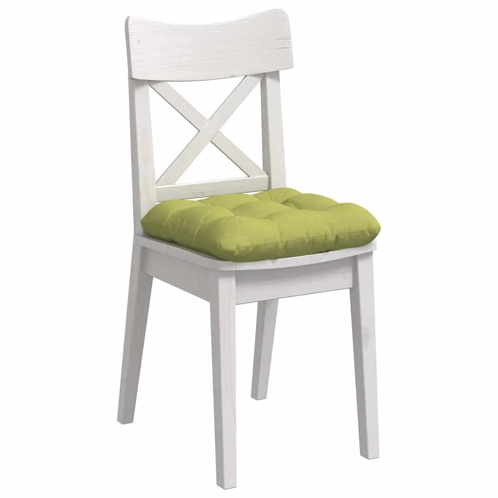 Cuscini per Seduta 4 pcs Verde chiaro 40 x 40 x 12 cm Tessuto 42015070