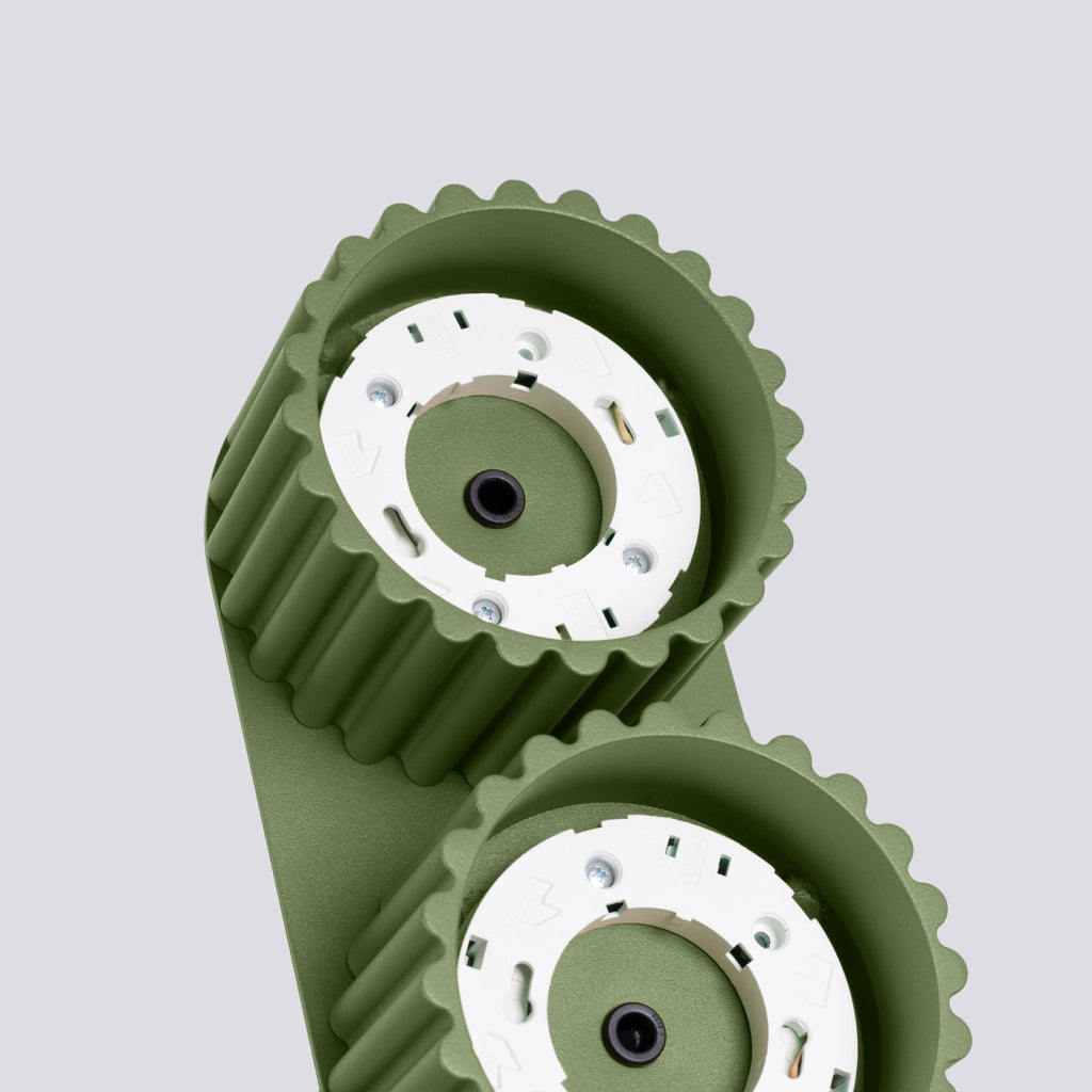 Lampada da soffitto AURA 2 verde oliva Gx53