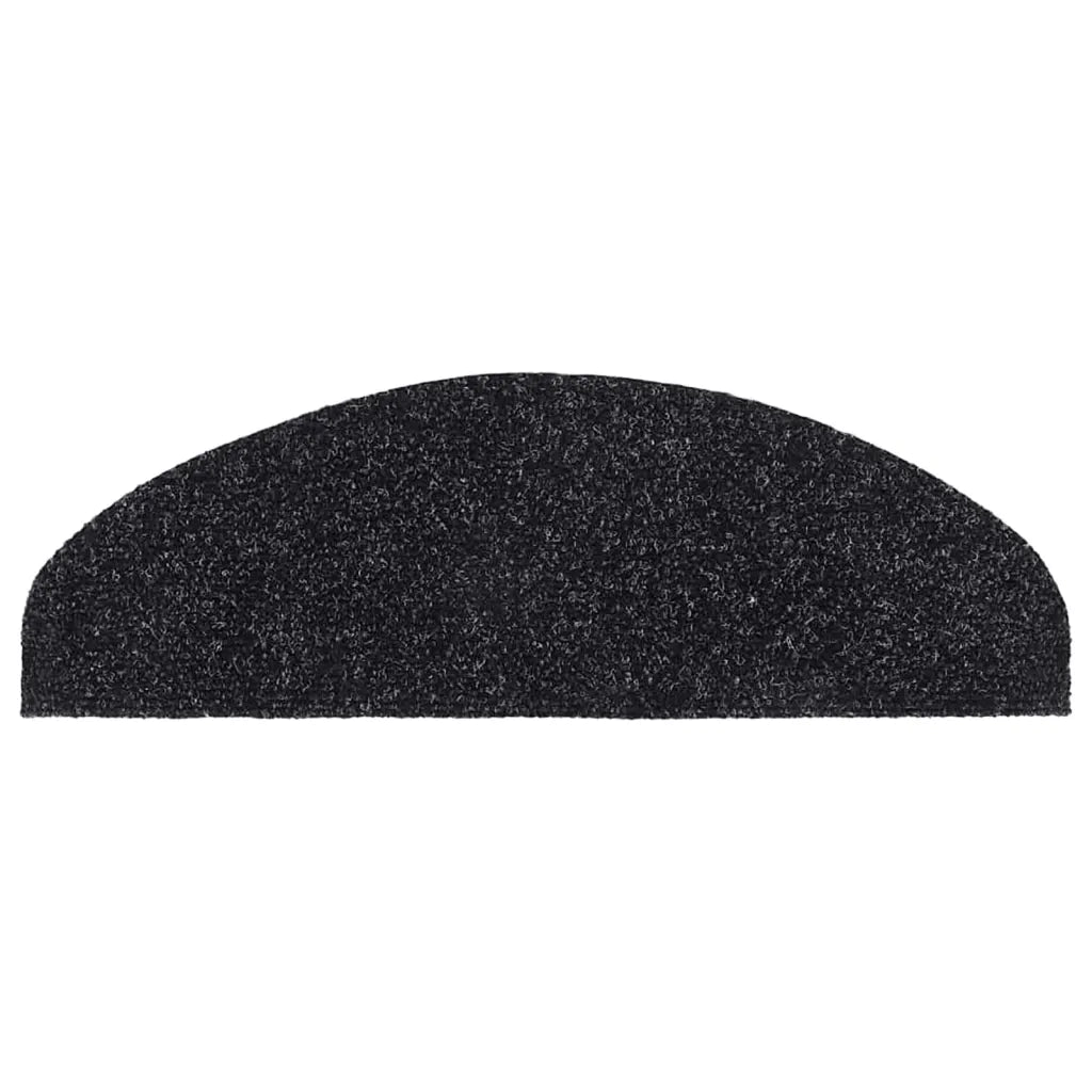 Tappetini per scale autoadesivi 10 pz | Gradini per Scale 65x21x4 cm neri semicircolari grandi
