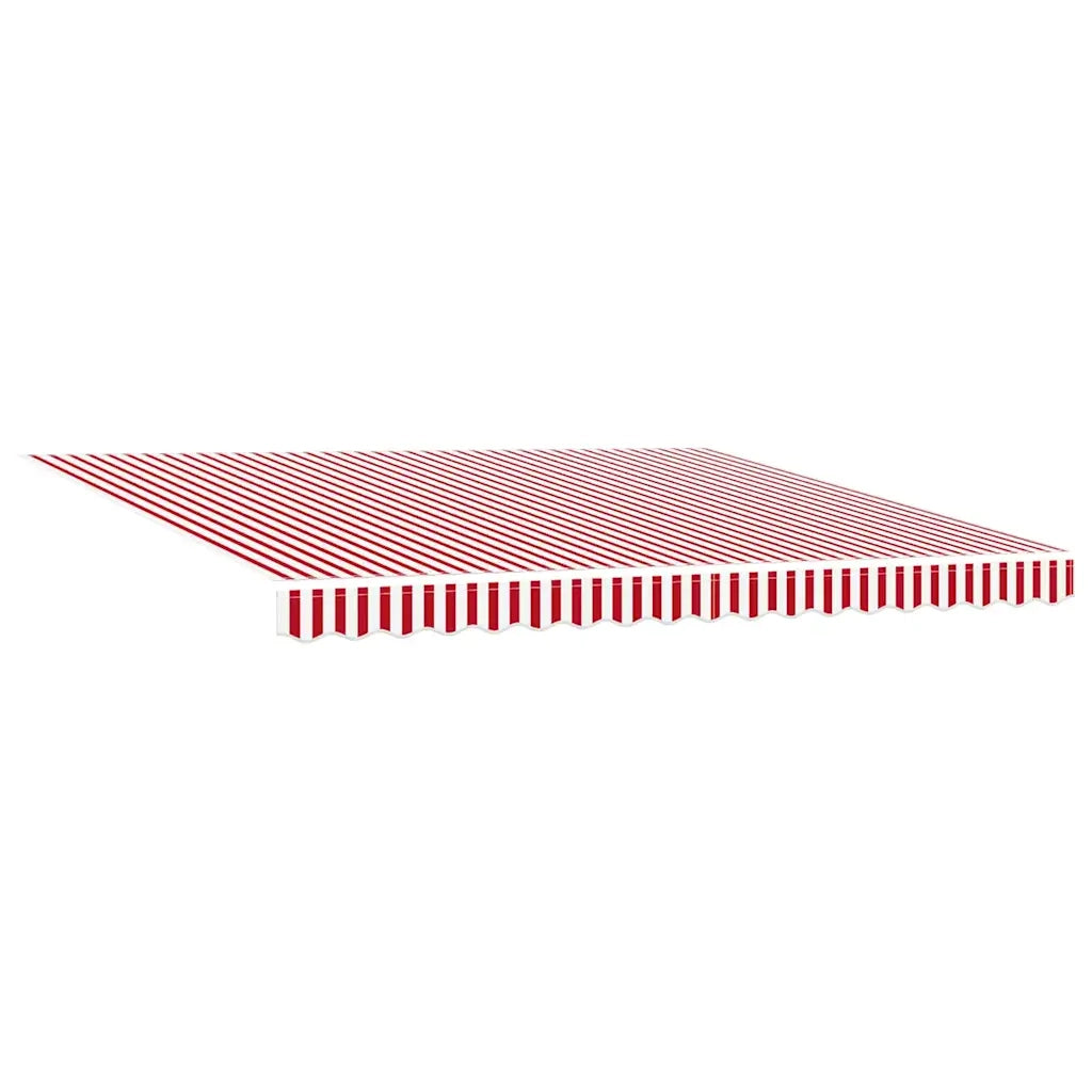 Tessuto per Tenda con Rosso e Bianco 400 × 350 cm Poliestere 3330758