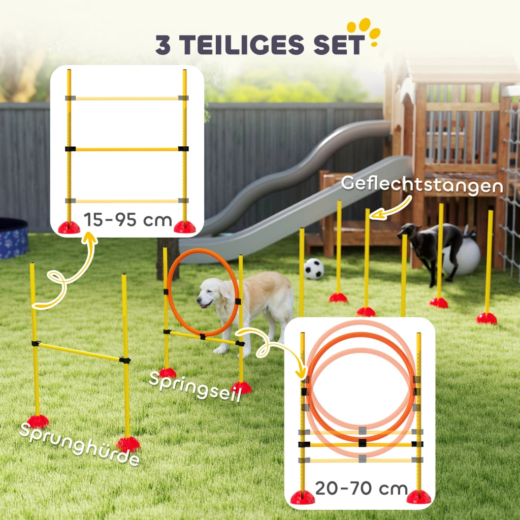 Set Agility per Cani ¨C zephmum ¨C 3 Pezzi, H¨¹rden e Stanghe