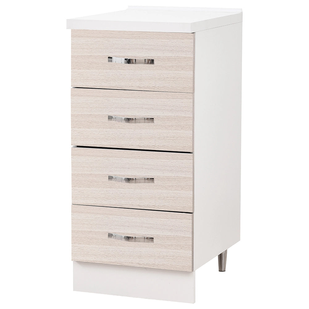 Cassettiera per Cucina Mobile Mobiletto 4 Cassetti in Legno Colore Olmo