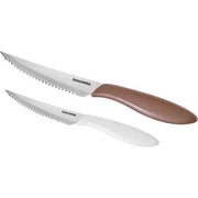 COLTELLO BISTECCA 'PRESTO' Lunghezza totale 23 cm -  lama 12 cm - Marrone 6 pezzi - TESCOMA