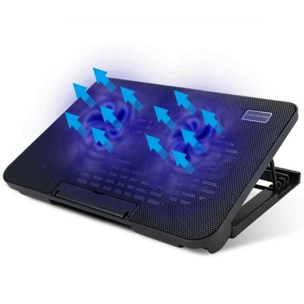 Trade Shop - Base Supporto Raffreddamento Per Notebook Pc Portatile Ventole 2 Usb 17'' N99 -