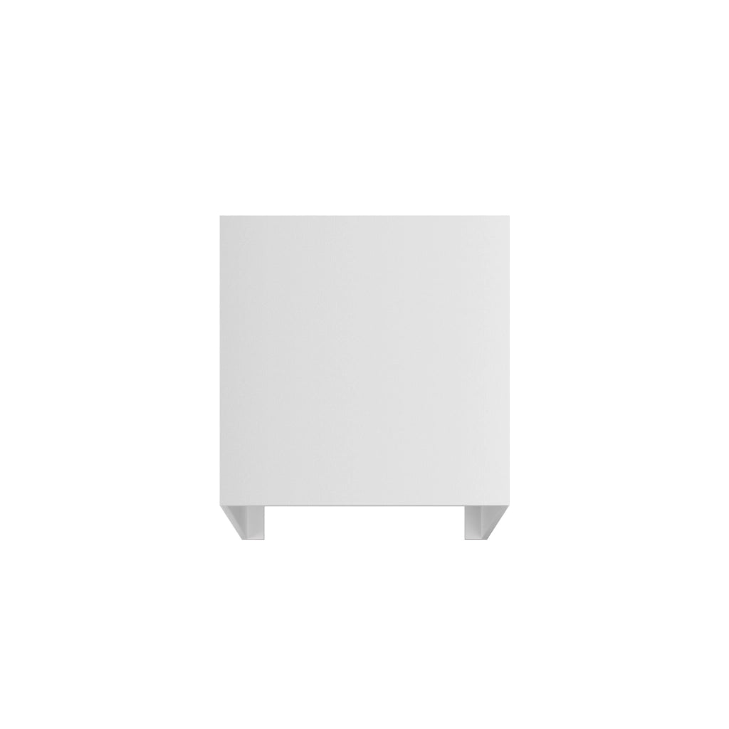 Lek Applique LED Quadrata da Parete per Interni ed Esterni 6,8W 2700K Bianco Opaco, Fascio Luce Regolabile 0-120 gradi IK04 IP54 Design Moderno