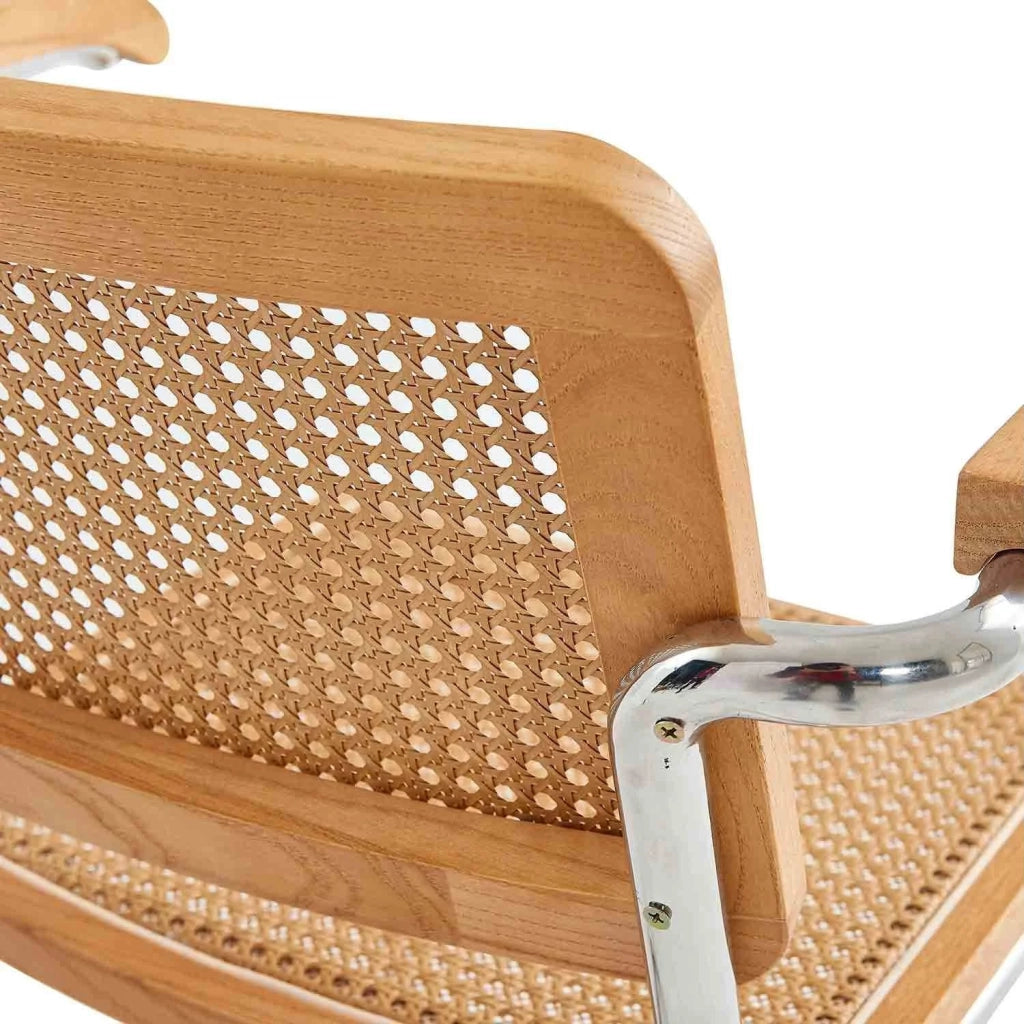 LÚZETE - POLTRONA WEBSTER RETTA RATTAN NATURALE