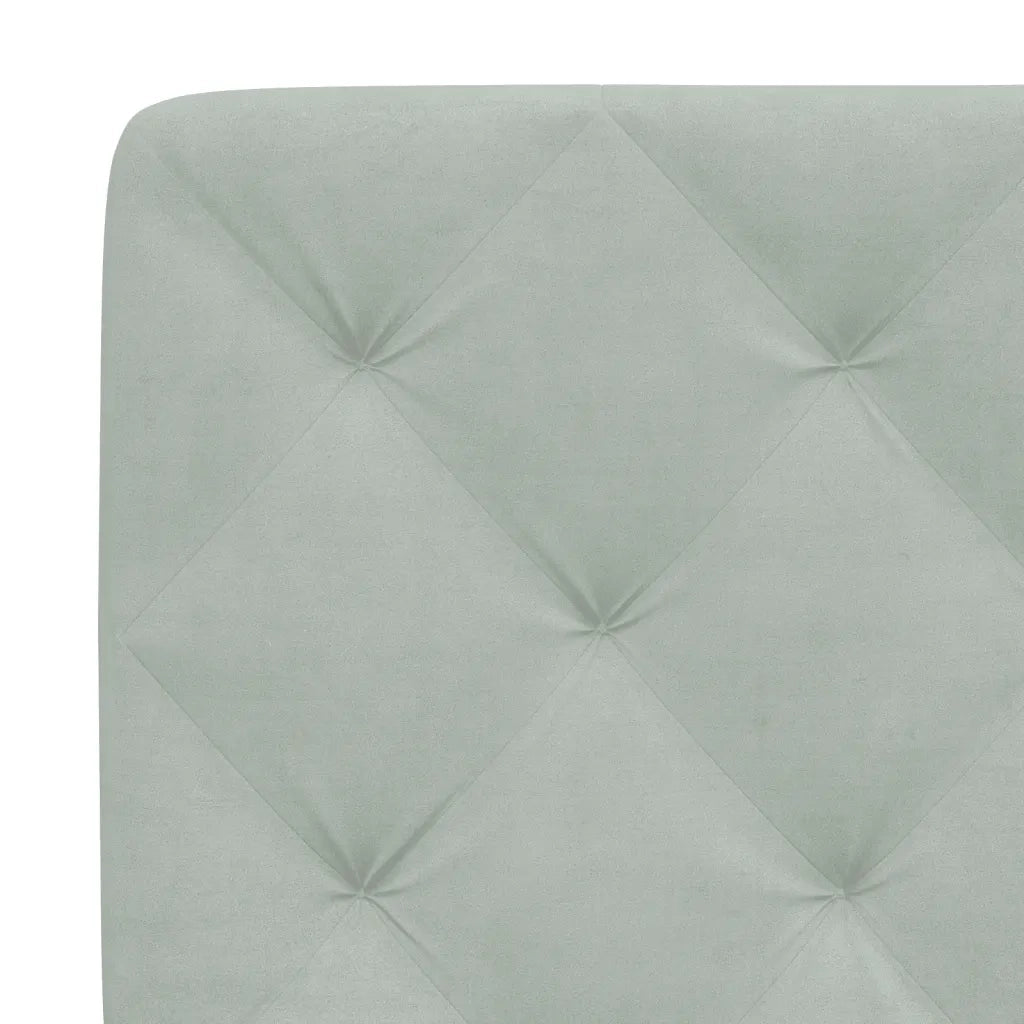 Giroletto con LED senza Materasso Grigio Chiaro 100x200 cm in Velluto 3213837