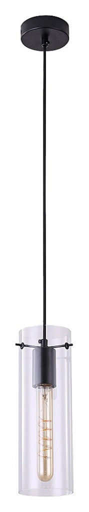 Lampada a sospensione Rabalux Acantha nera E27 Ø9cm