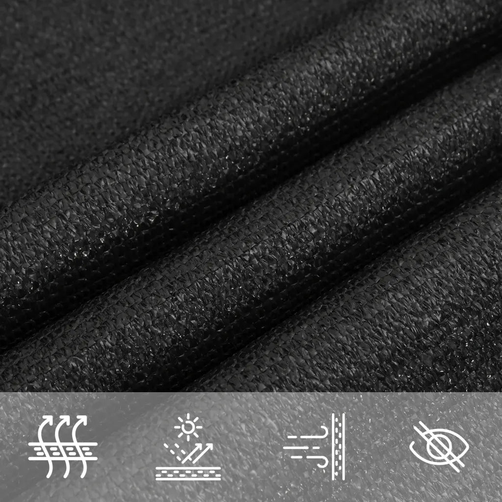 Vela Parasole 160 g/m² Nera 2x2,5 m in HDPE 311721