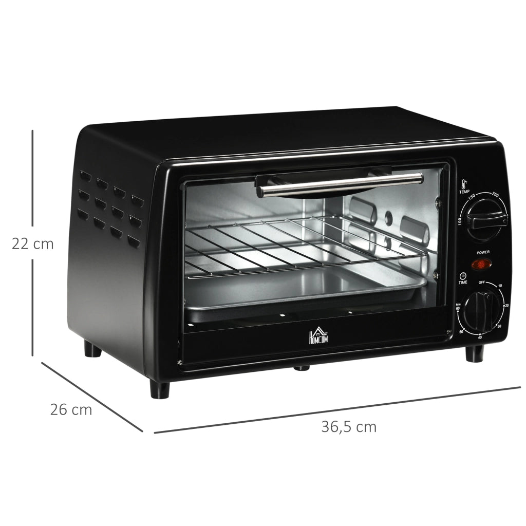 Forno Elettrico da Tavolo ¨C Xylo ¨C 10L 750W 230¡æ Timer 36,5x26x22cm Nero