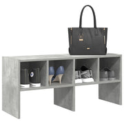 Scarpiera Impilabile Grigio Cemento 89,5x30x40 cm 858845