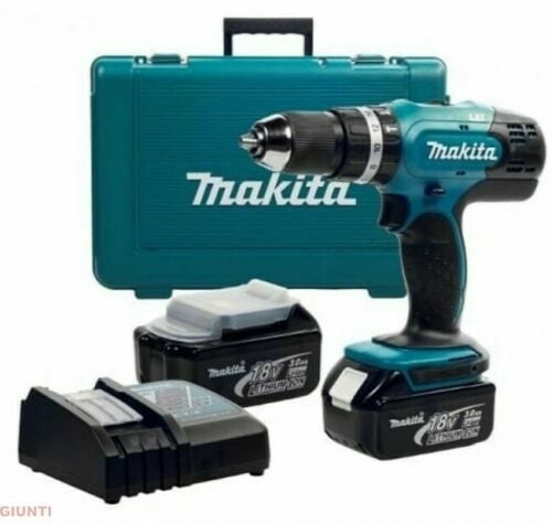 Trapano avvitatore a percussione Makita DHP453RFE 2 BATTERIE 3,0 Ah