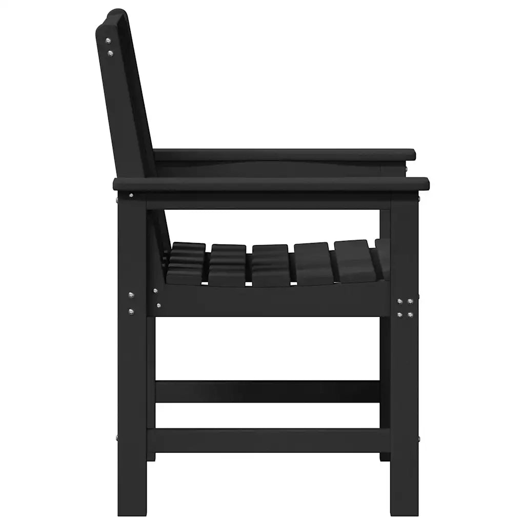Sedia da pranzo da giardino 2 pcs Nero 65,5 x 59 x 88 cm HDPE 42006605