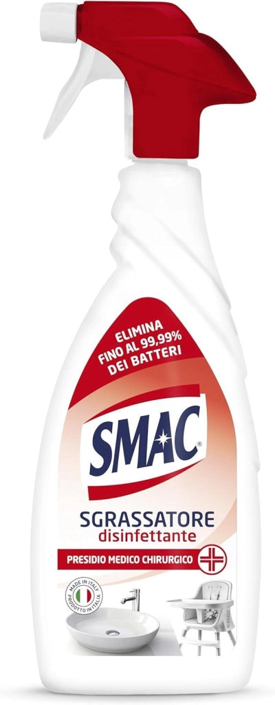 SMAC SPRAY SGRASSATORE 650 ML DISINFETTANTE CON CANDEGGINA