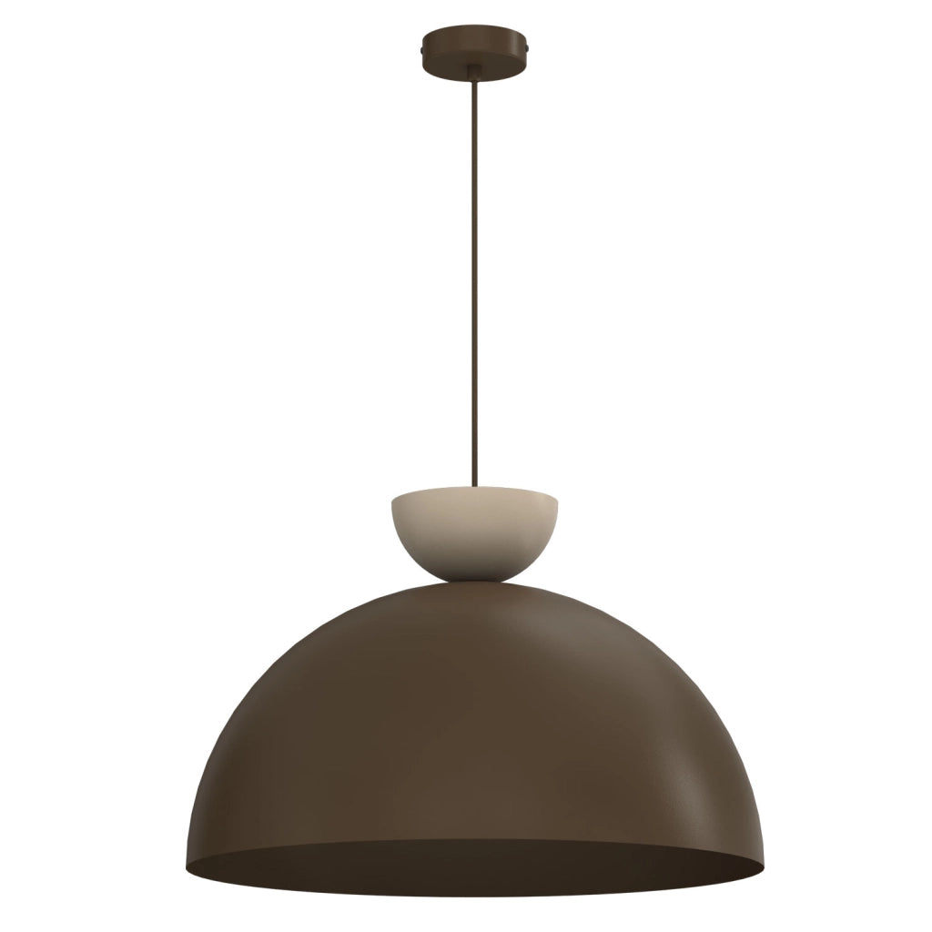 Lampada a sospensione Nevis 1xE27 15W bruno-beige Luminex