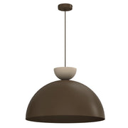 Lampada a sospensione Nevis 1xE27 15W bruno-beige Luminex