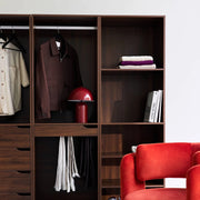 Kit armadio modulare decorazione legno 4 elementi, noce