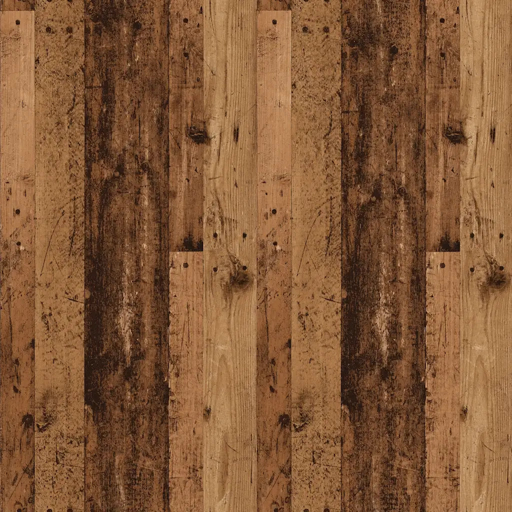 Set di 2 Comodini | Armadio da Notte | Mobiletto da notte Legno Vecchio 40x30x50 cm in Legno Multistrato