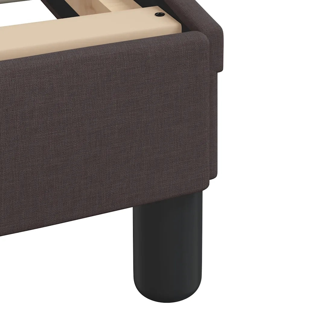 Giroletto-Struttura Letto Dover Marrone Scuro 120x200 cm Tessuto