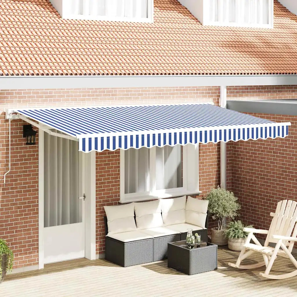 Struttura della tenda Blu e Bianco 350 x 200 cm 3329619
