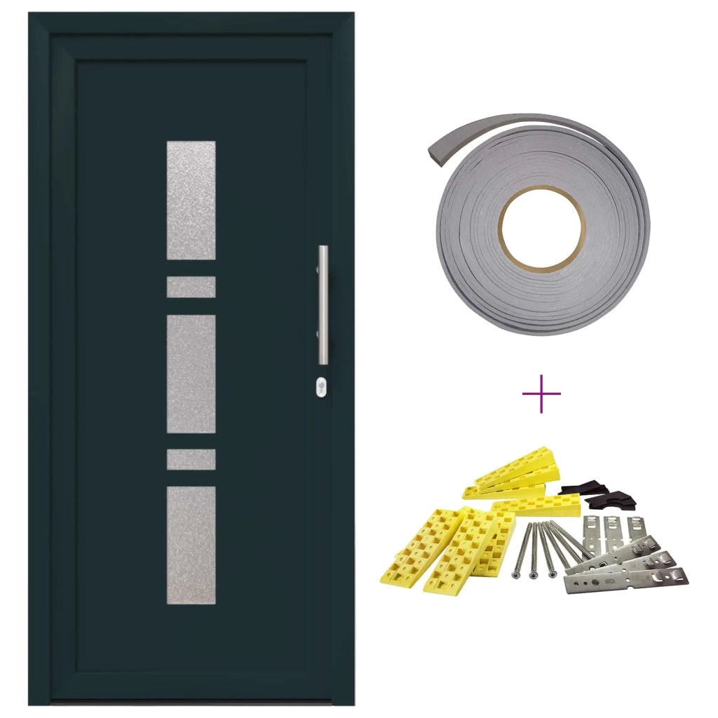 Porta Frontale Antracite 88 x 200 cm PVC