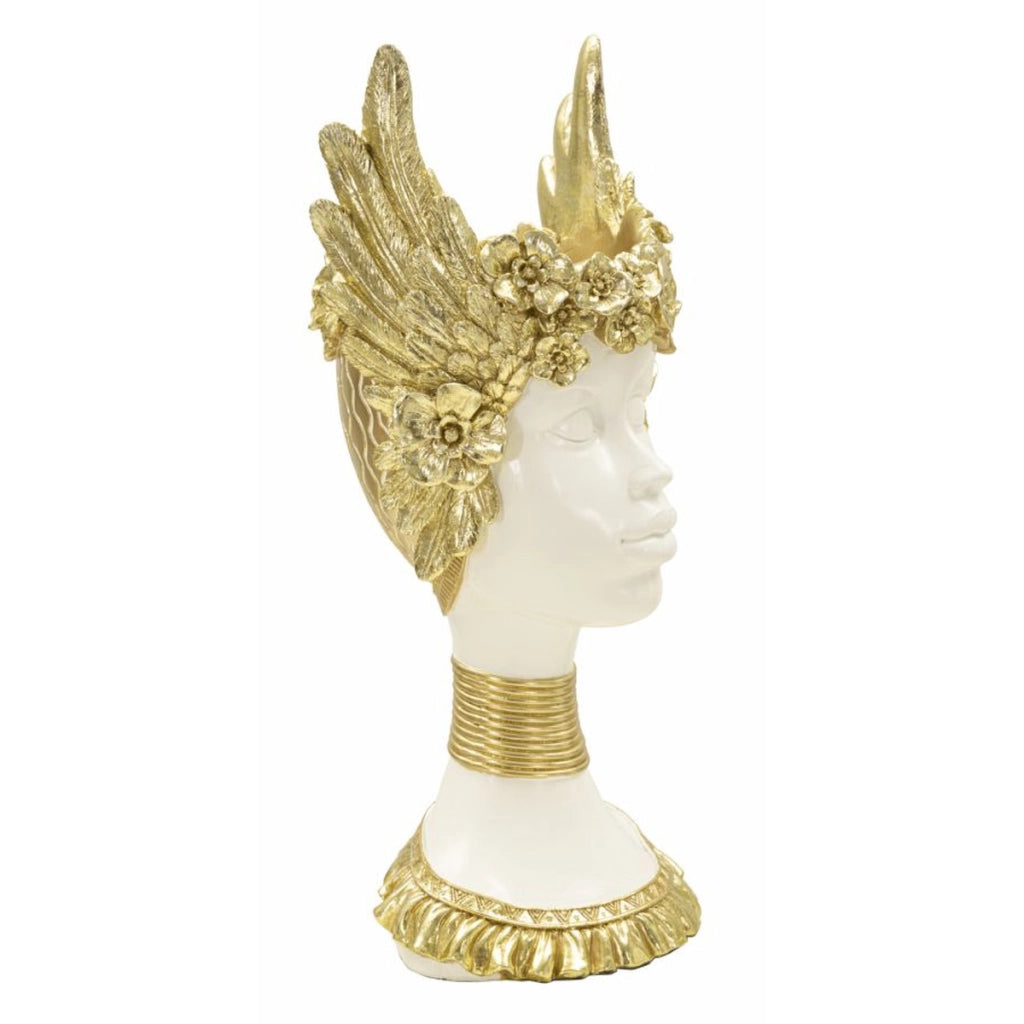 Scultura Icaro 1, Oro, Poliresina, 17,5x17x38 cm
