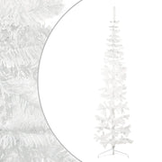 Albero Natale Artificiale Sottile a Metà Supporto Bianco 240 cm 344568