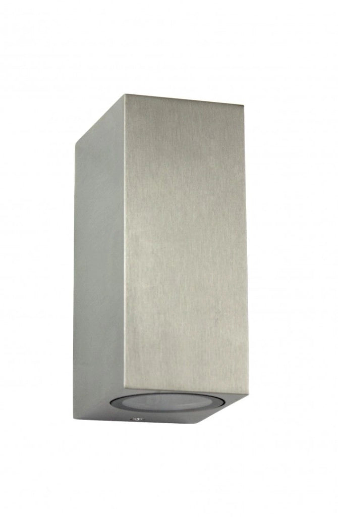 Applique esterna 2xGU10 alluminio spazzolato IP44 SU-MA
