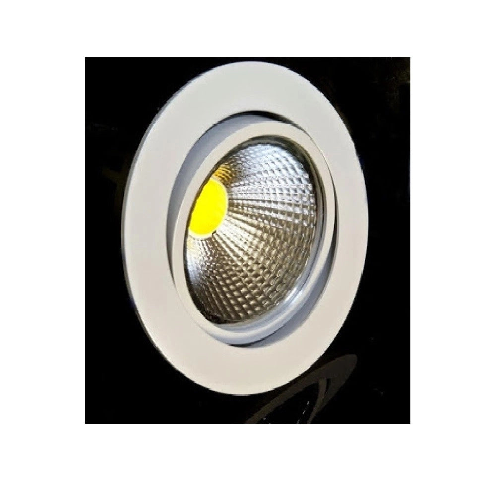 Trade Shop - Faretto Da Incasso Led Cob Epistar 3w Riflettore Bianco Freddo E Bianco Caldo -