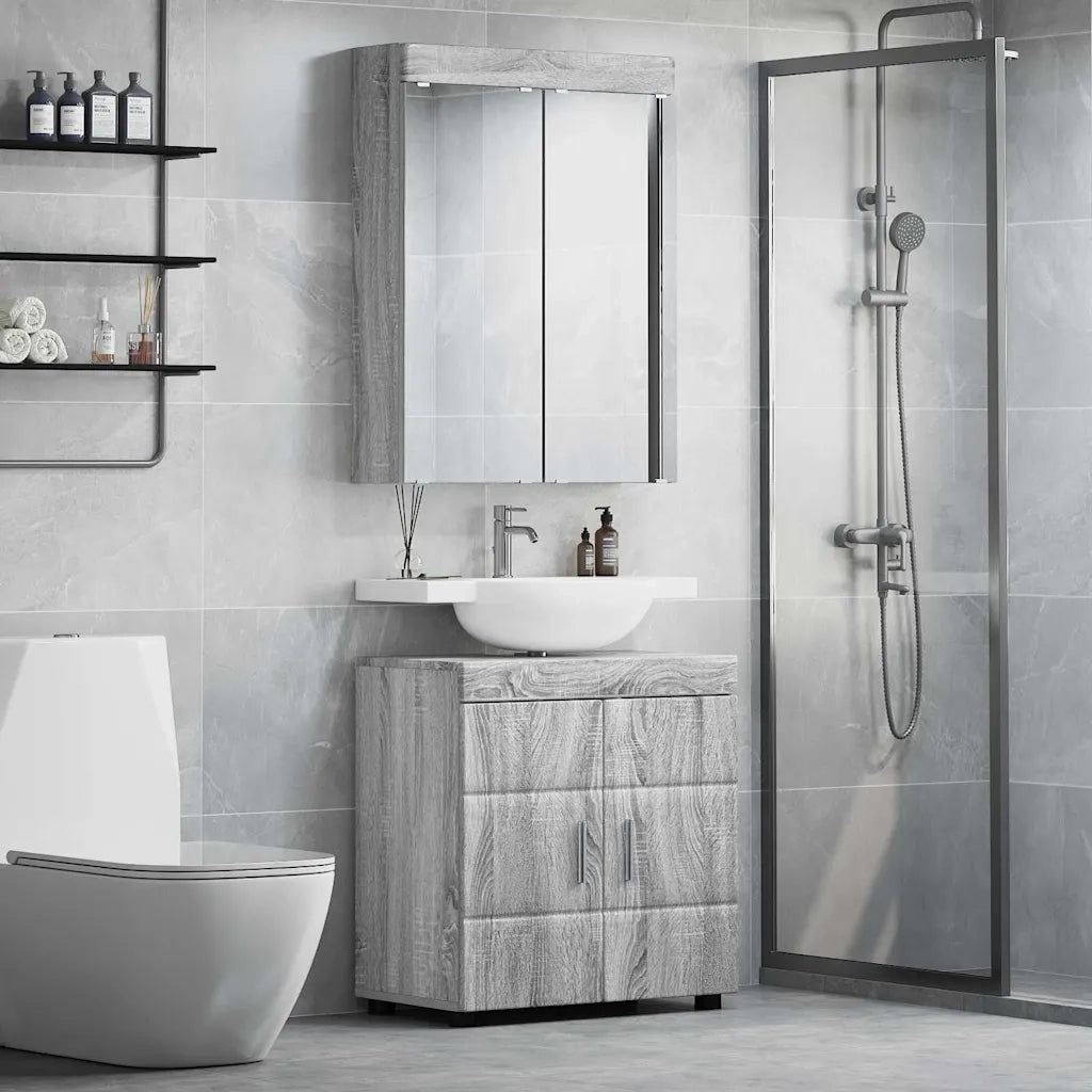 Set di mobili per il bagno TULUM 2 pcs Grigio Sonoma 3398020