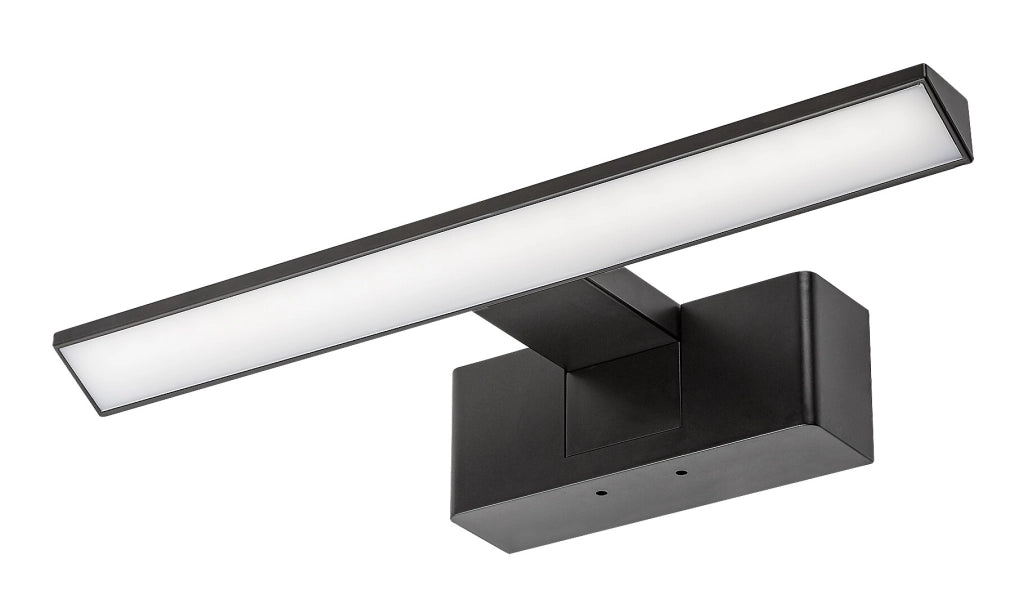 Applique bagno LED 6W Loric nera IP44 Rabalux