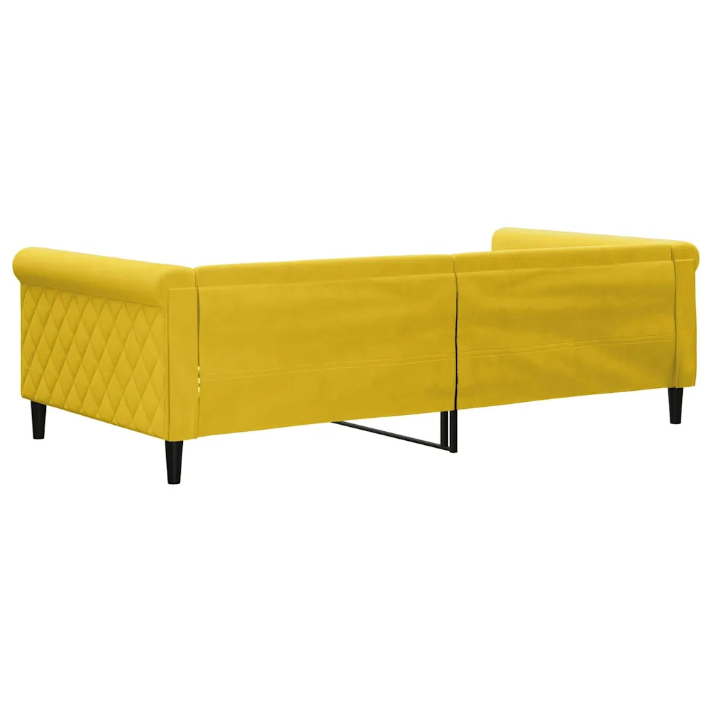 Letto da Giorno Giallo 100x200 cm in Velluto 354256