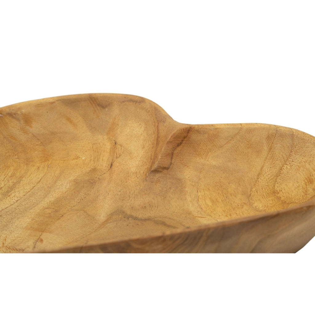 Vassoio Cuore 18, Marrone, Legno, 27x29x4 cm