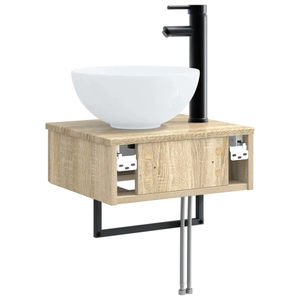 Lavabo da Parete Rovere Sonoma 40 x 35 x 39 cm 890170