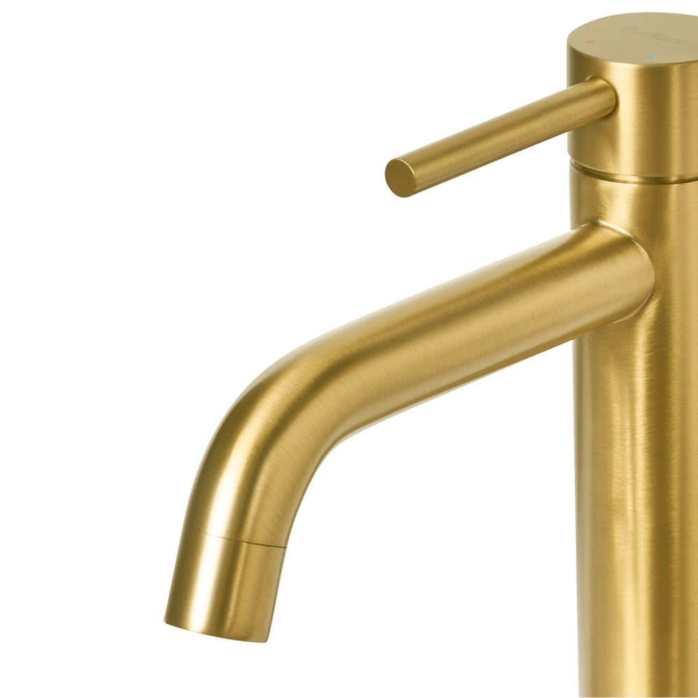 Rubinetto per lavabo in ottone oro 18 cm cromato monocomando Accessori bagno moderni